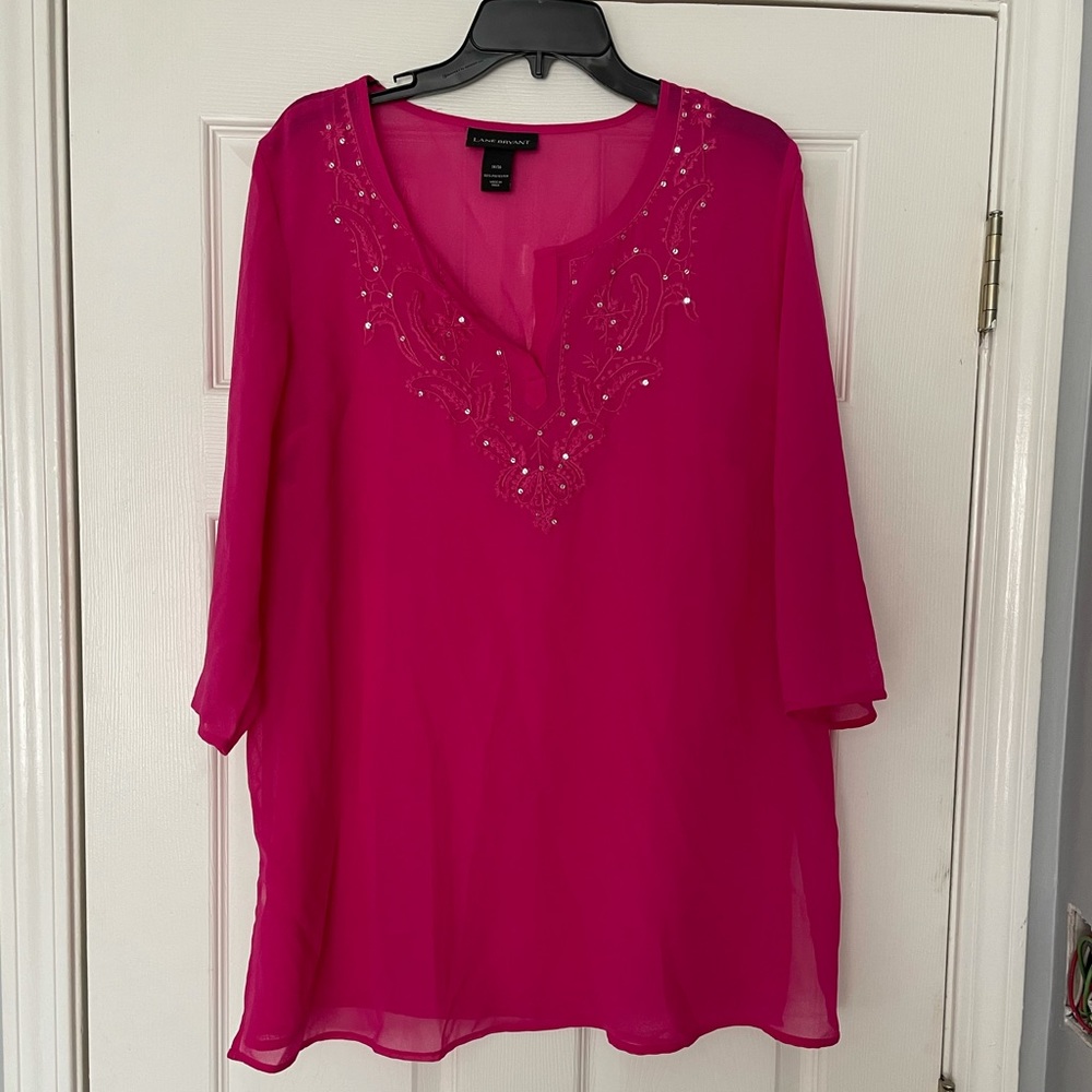 Lane Bryant sheer top
